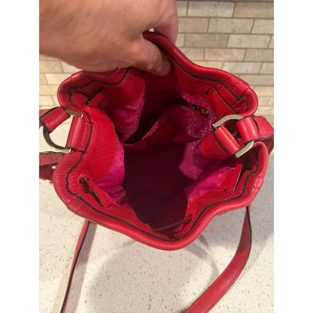 Kate Spade Highland Place Katie Bucket Crossbody red WKRU2915 (220